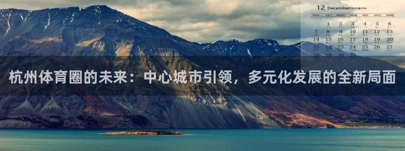 vsport体育官网下载招商电话是多少啊：杭州体育圈的未来：
