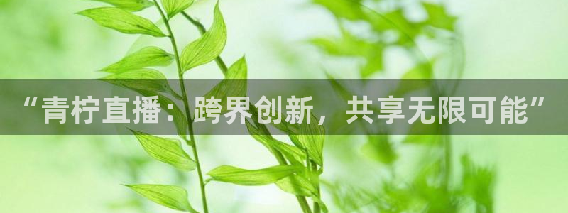 so米nba体育直播：“青柠直播：跨界创新，共享无限可能”